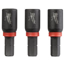 Milwaukee 49-66-4512 Shockwave 1/4 in. Insert Nutdriver 3 Pack, New