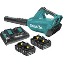 Makita XBU02PT1 36V (18V X2) LXT® Brushless Blower Kit with 4 Batteries (5.0Ah) New