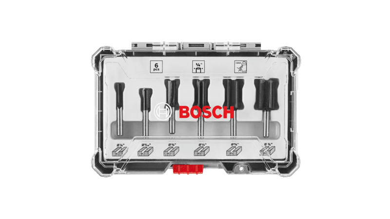 Bs Routing Tool Bosch RBS006SBS 6 piece Carbide-Tipped Groove Cutter Router Bit Set, N