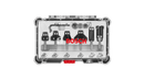 Bosch RBS006TES 6 piece Carbide-Tipped Trim and Edging Router Bit Set, New