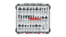 Bosch RBS030MBS 30 Piece Carbide-Tipped Wood Router Bit Set, New