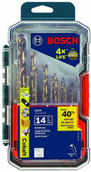 Bosch CO14 14-Piece Cobalt Metal Drill Bit Set, (New) - ToolSteal.com