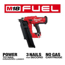 Milwaukee 2744-80 M18 FUEL 21 Degree Cordless Framing Nailer Tool Only, Reconditioned