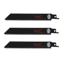 Milwaukee 48-00-1421 6 in. Carbide-Grit Sawzall Reciprocating Saw Blades, 3 Pc. New