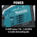 Makita HM1307CB-R 35lb. Demolition Hammer, Accepts 1‑1/8" Hex Bits, (Reconditioned) - ToolSteal.com