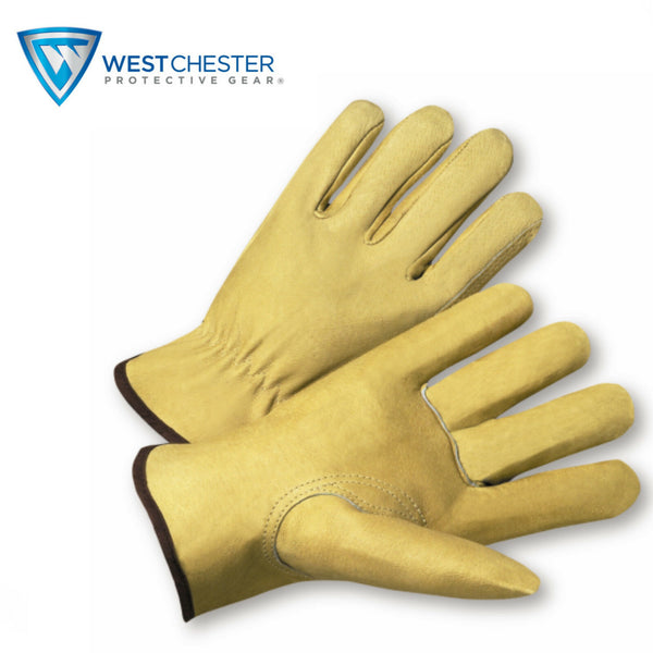 West Chester Premium Grain Pigskin Leather Work/Driver Gloves 9940K/XL 12 Pair