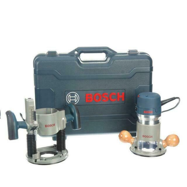 Bosch 1617EVSPK 2.25 HP Combination Plunge- and Fixed-Base Router, New
