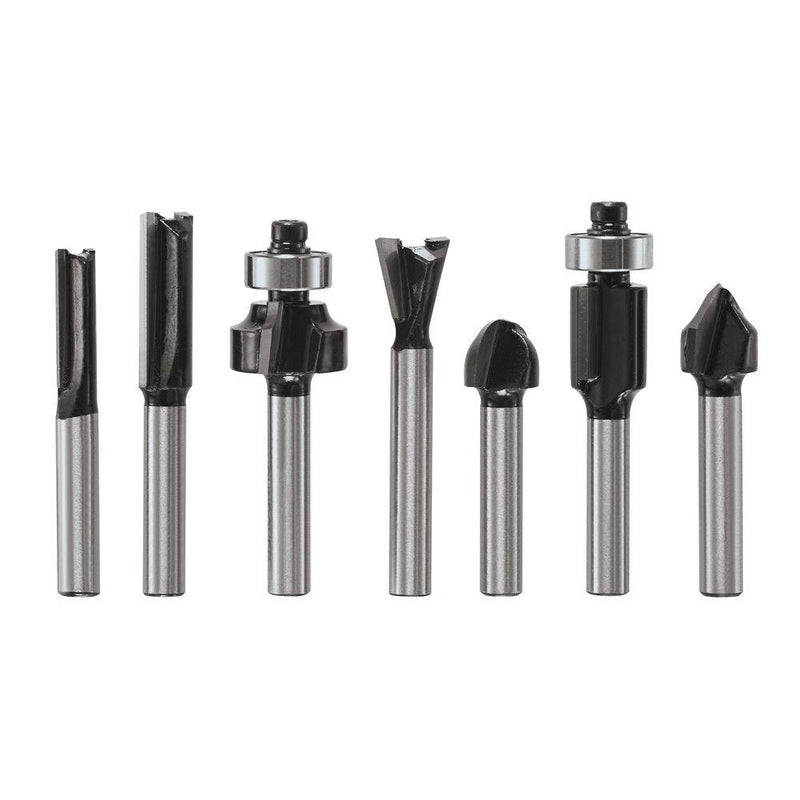 Skil 91007 7 Piece General Purpose Router Bit Set - 1/4" Shank, (New) - ToolSteal.com