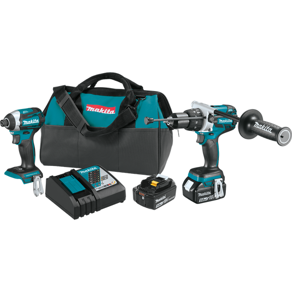 Makita XT268T 18V LXT® Lithium‑Ion Brushless Cordless 2‑Pc. Combo Kit (5.0Ah), (New) - ToolSteal.com