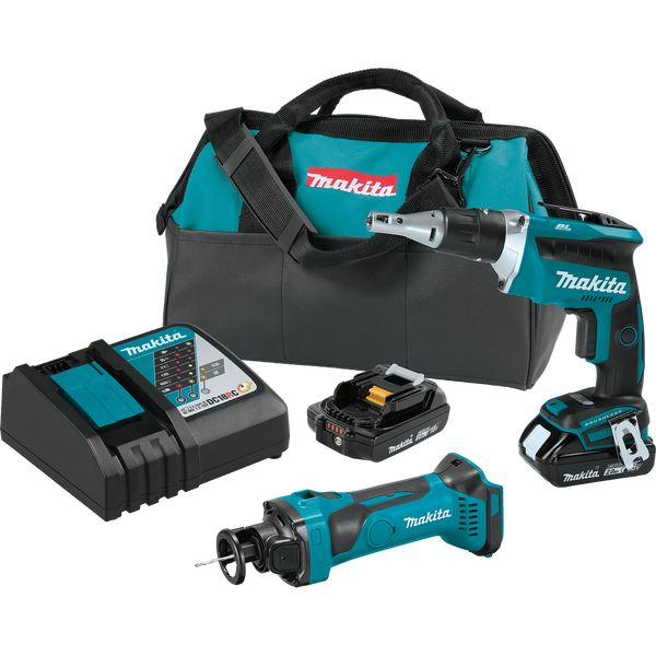 Makita XT255R 18V LXT® Lithium‑Ion Compact Cordless 2‑Pc. Combo Kit (2.0Ah), (New) - ToolSteal.com