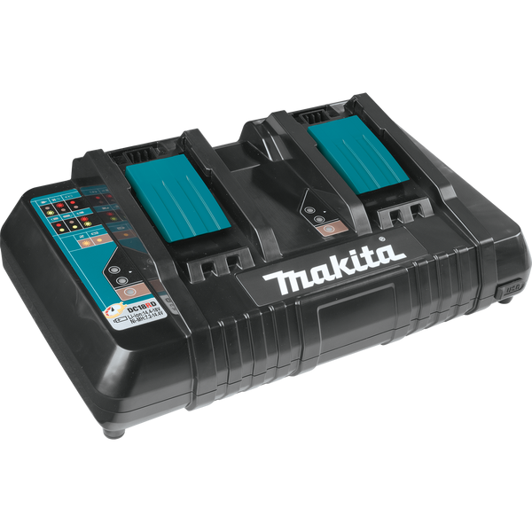 Makita DC18RD-R 18V LXT® Lithium‑Ion Dual Port Rapid Optimum Charger, (Reconditioned) - ToolSteal.com