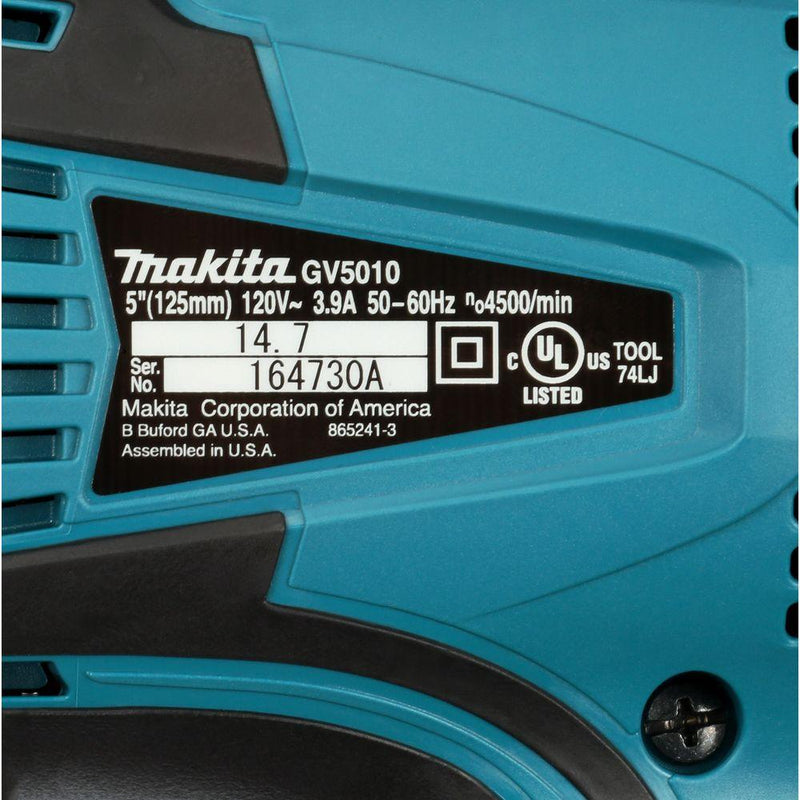 Makita GV5010-R 3.9 Amp 5" Disc Sander, (Reconditioned) - ToolSteal.com