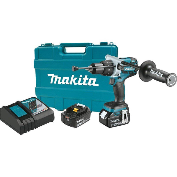 Makita XPH07MB-R 18V LXT® Lithium‑Ion Brushless Cordless 1/2" Hammer Driver‑Drill Kit (4.0Ah), (Reconditioned) - ToolSteal.com