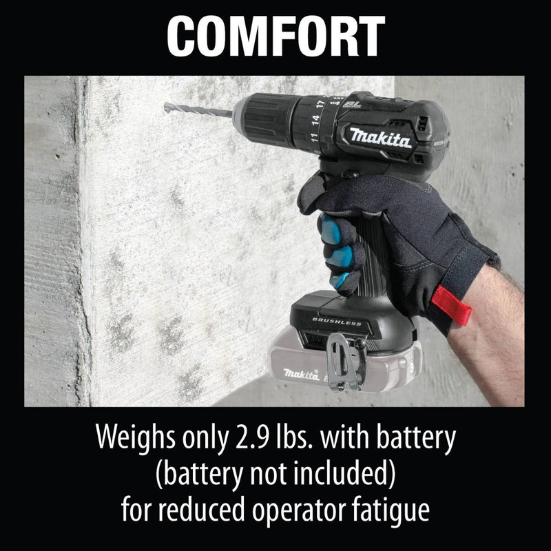 Makita XPH11ZB-R 18V LXT Lithium‑Ion Sub‑Compact Brushless Cordless 1/2 in. Hammer Driver‑Drill, Tool Only, Reconditioned